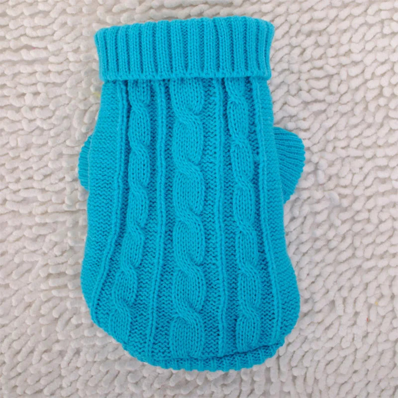 Cozy Knitted Dog Sweater for Small to Medium Breeds