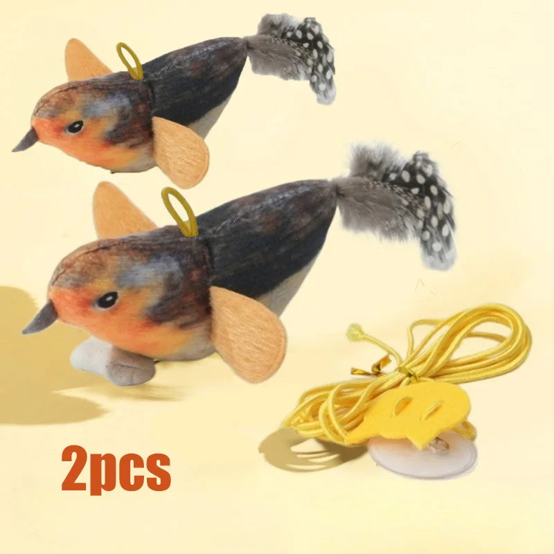 Interactive Cat Bird Toy with Realistic Sounds