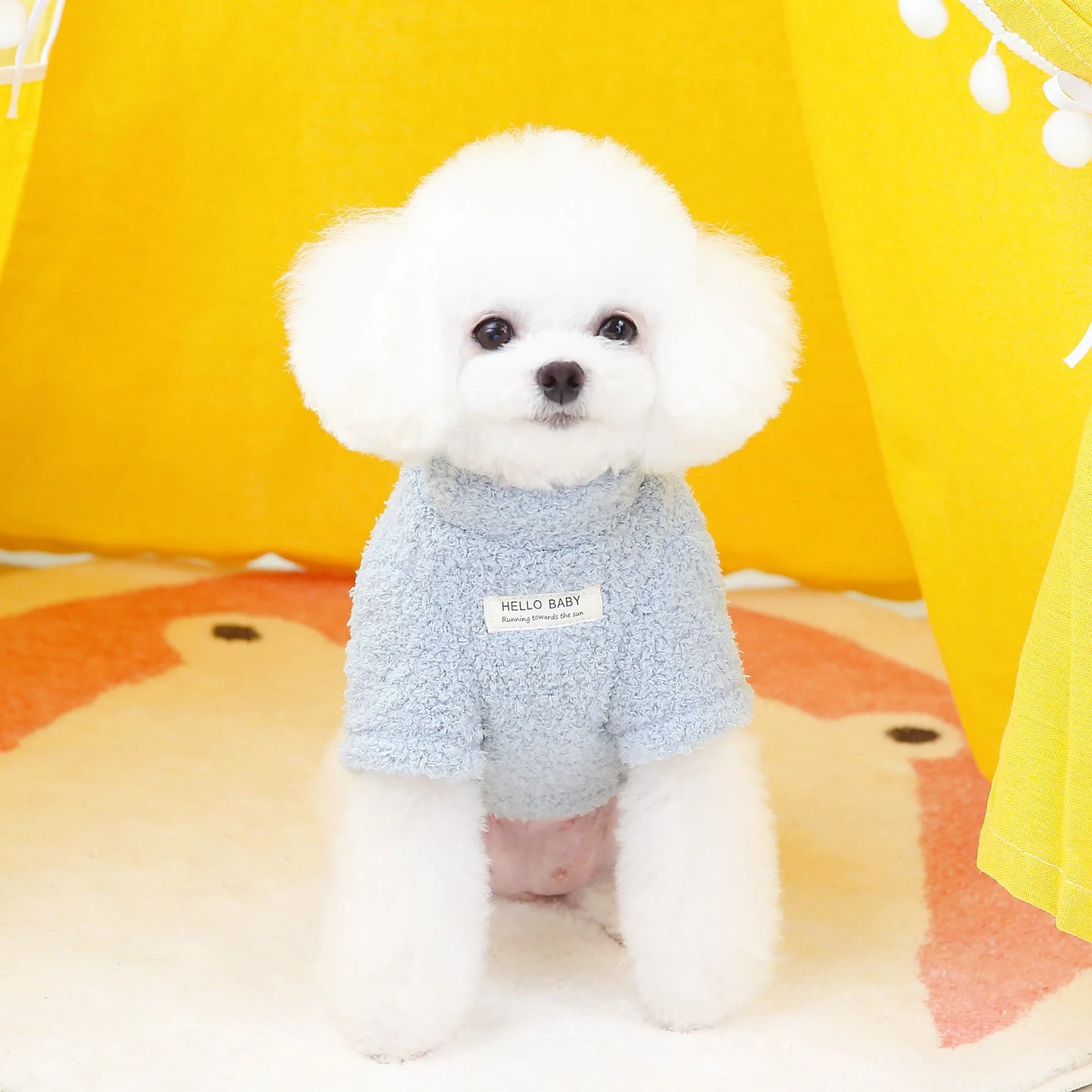 Cozy Winter Plush Sweater for Small & Medium Pets