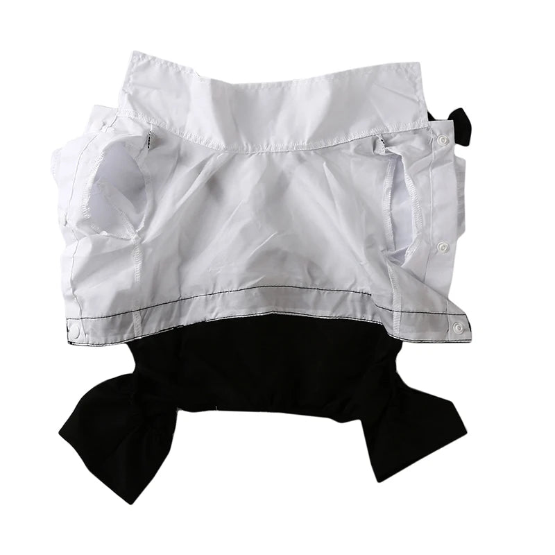 Elegant Dog Tuxedo with Bow Tie for Special Occasions