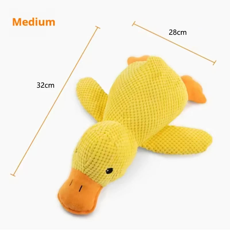 Plush Duck Toy for Dogs - Interactive Squeaky Fun