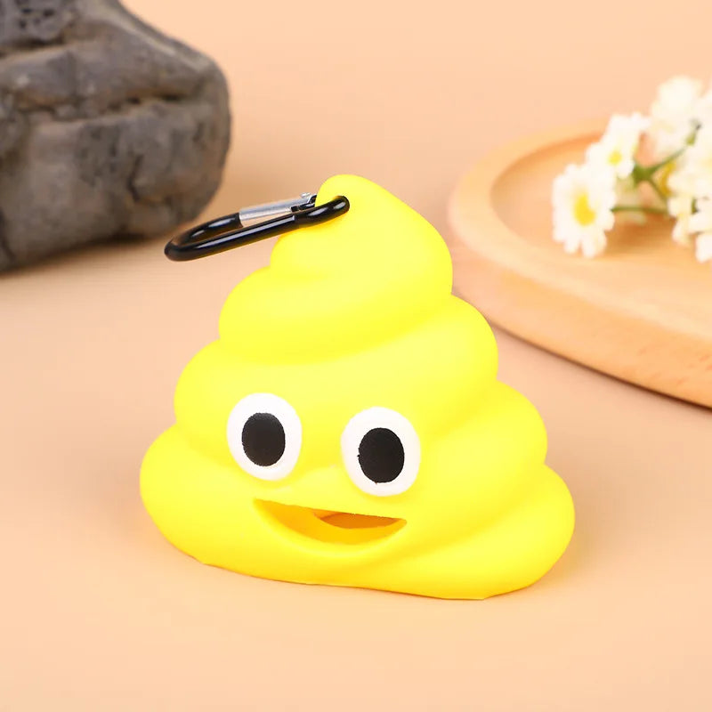 Charming Poop-Shaped Pet Waste Bag Holder