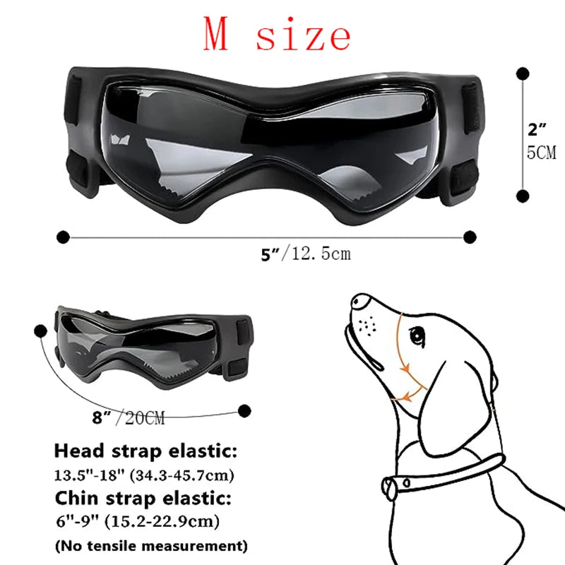 Stylish Dog Sunglasses with UV Protection for Small Breeds