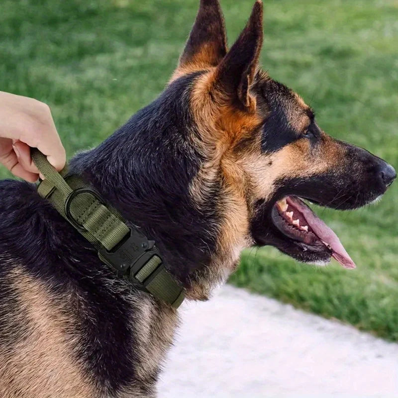 Durable Tactical Dog Collar with Control Handle