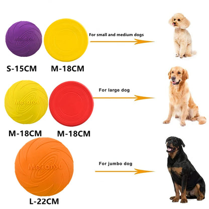 Durable Silicone Dog Flying Disc - Outdoor Fun