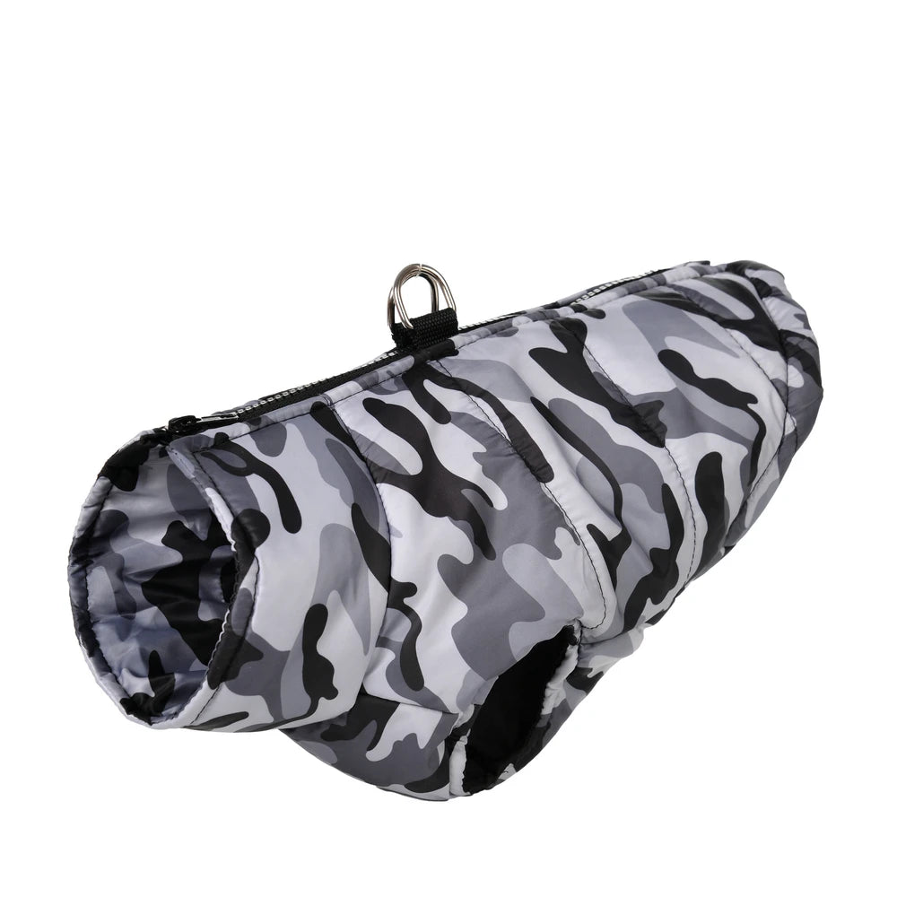 Waterproof Camouflage Winter Coat for Large Dogs