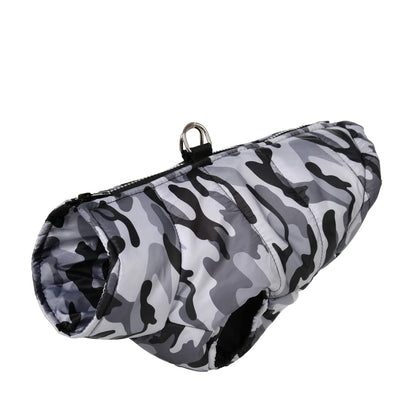 Waterproof Camouflage Winter Coat for Large Dogs