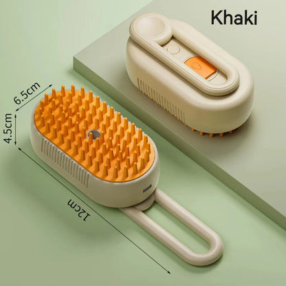 Steam Pet Brush with Anti-Static Technology