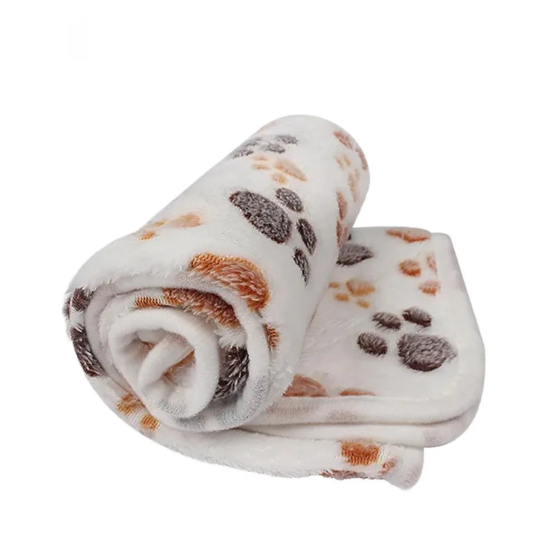Soft Fluffy Pet Blanket with Cute Cartoon Patterns