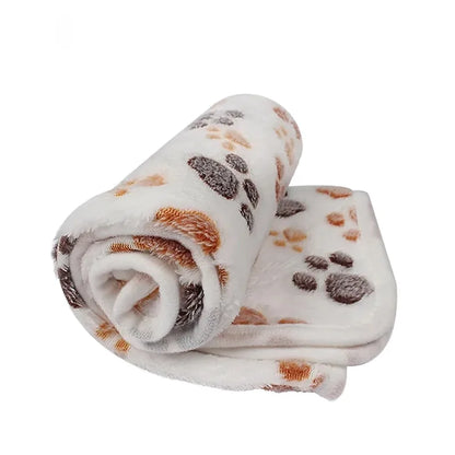 Soft Fluffy Pet Blanket with Cute Cartoon Patterns