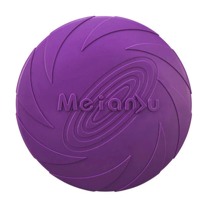 Durable Silicone Dog Flying Disc - Outdoor Fun