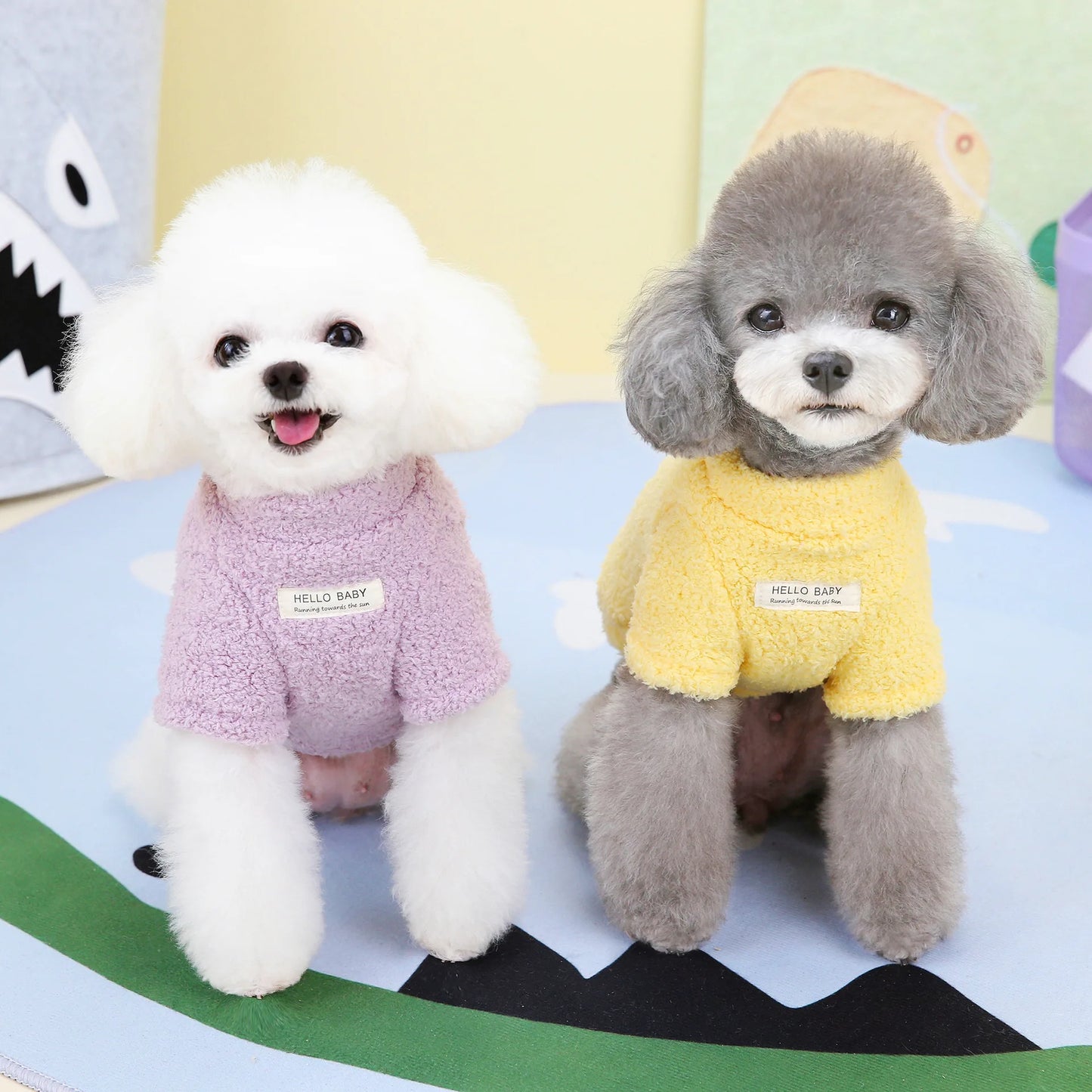 Cozy Winter Plush Sweater for Small & Medium Pets