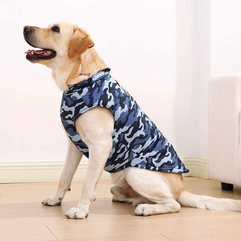 Waterproof Camouflage Winter Coat for Large Dogs