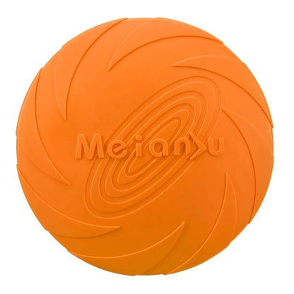 Durable Silicone Dog Flying Disc - Outdoor Fun