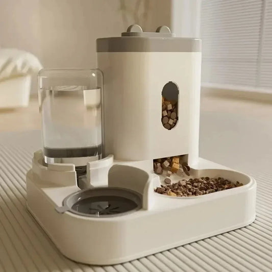 2-in-1 Automatic Feeder and Water Dispenser for Dogs and Cats