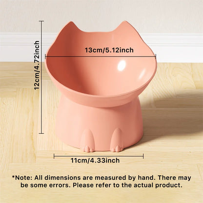 WhiskerWare Elevated Cat Bowl - Anti-Tip & Neck Protection