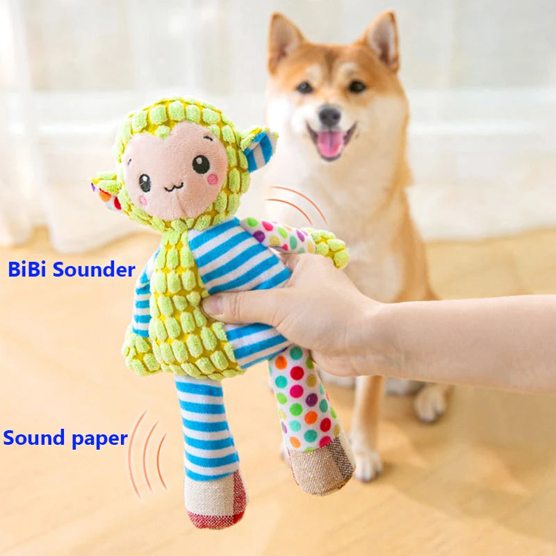 Interactive Plush Puzzle Toy for Dogs - Bite Resistant & Squeaky