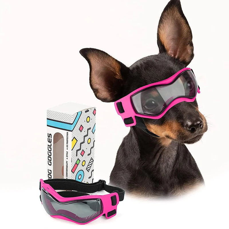 Stylish Dog Sunglasses with UV Protection for Small Breeds