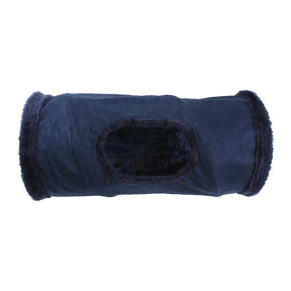 Cozy Suede Tunnel for Pets - Interactive Play & Comfort