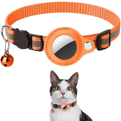 SmartTrack Cat Collar – Reflective, Anti-Choke Safety Collar with AirTag Holder