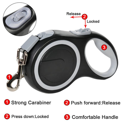 8m Retractable Dog Leash for All Pet Sizes