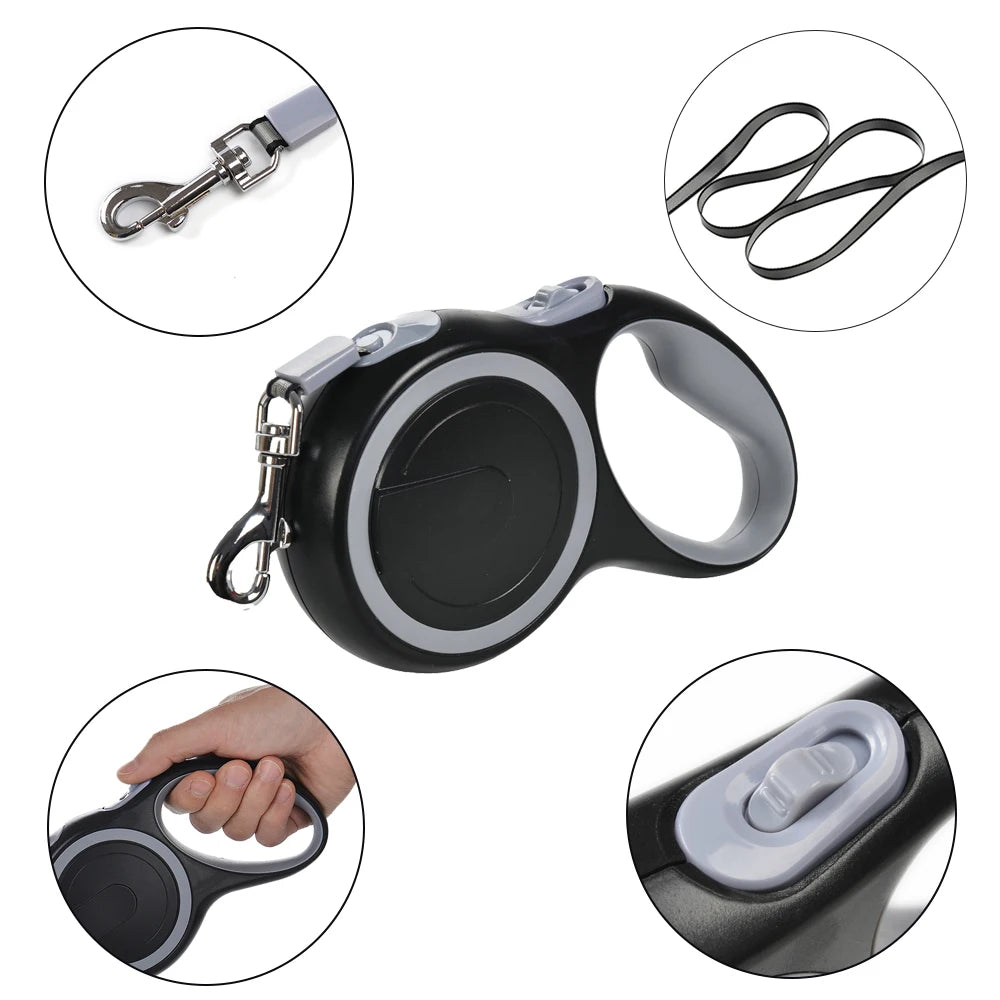 8m Retractable Dog Leash for All Pet Sizes