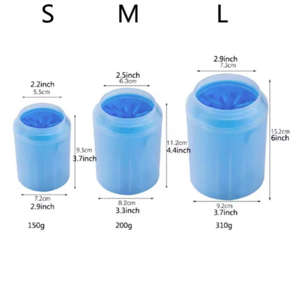 Portable Pet Paw Cleaner with Soft Silicone Brush