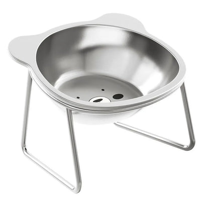 Elevated Stainless Steel Cat Bowls for Comfort