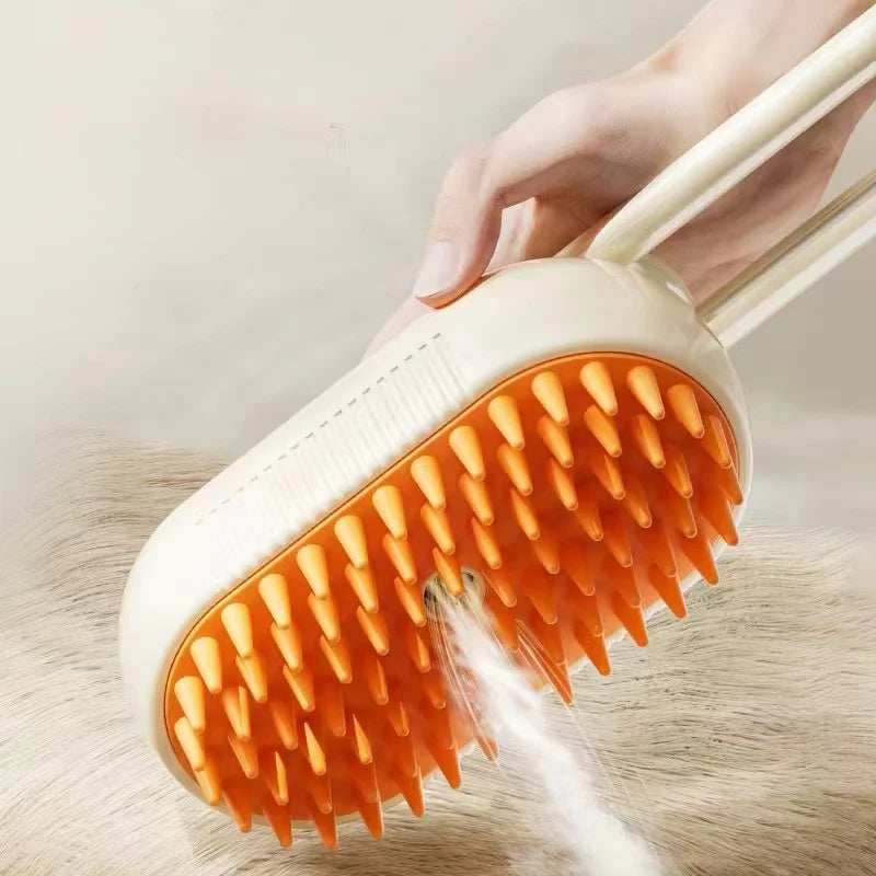 Steam Pet Brush with Anti-Static Technology