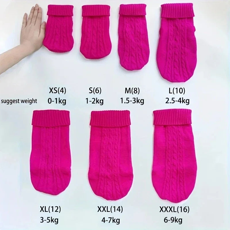 Cozy Knitted Dog Sweater for Small to Medium Breeds