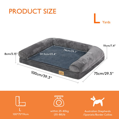 Orthopedic Extra Large Dog Bed with Washable Cover