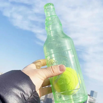 Squeaky Silicone Beer Bottle Dog Chew Toy
