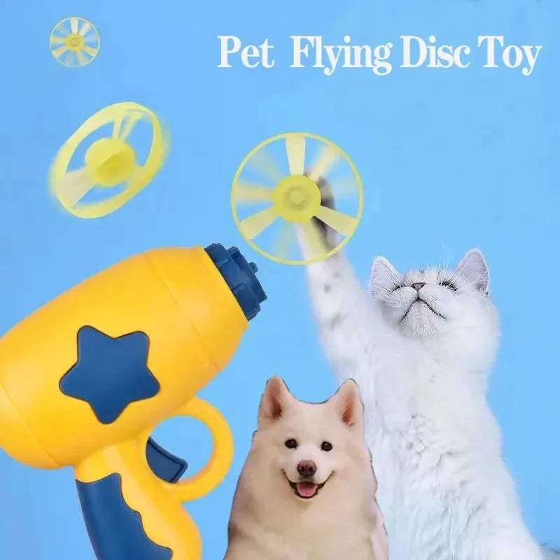 Interactive Cat Toy Flying Disc Shooter for Fun & Training