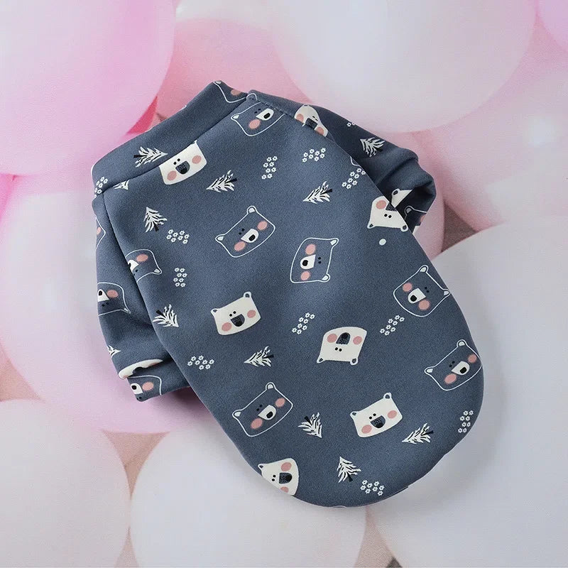 Warm Fleece Pet Hoodie for Small Dogs & Cats