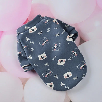 Warm Fleece Pet Hoodie for Small Dogs & Cats