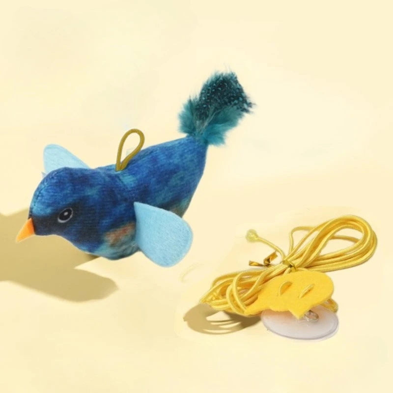 Interactive Cat Bird Toy with Realistic Sounds