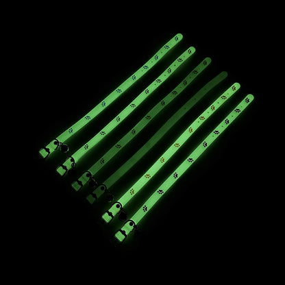 Glowing Silicone Cat Collar with Bell