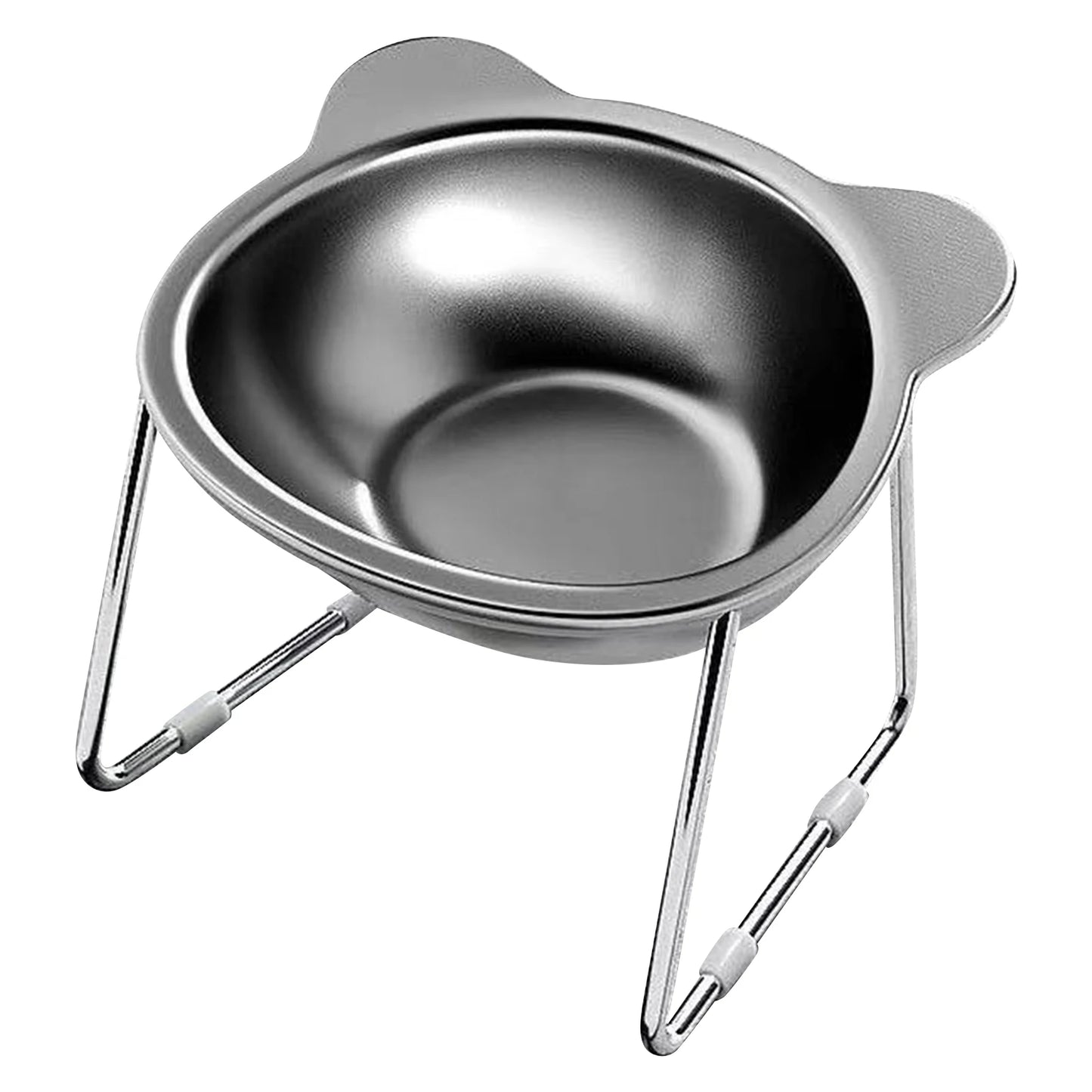 Ergonomic Stainless Steel Pet Bowl with Stand
