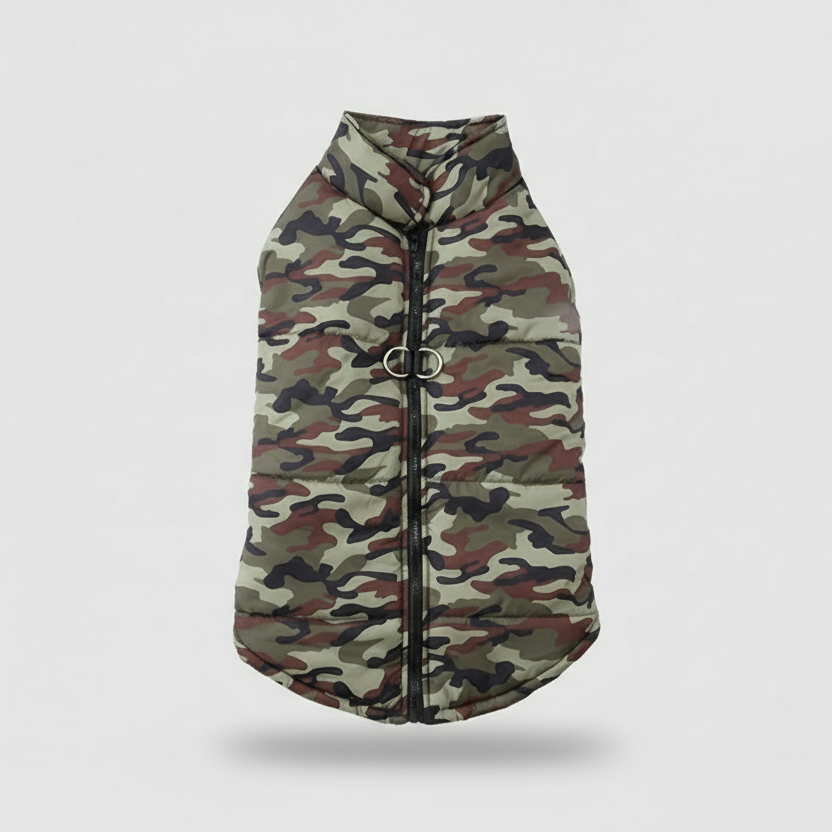 Waterproof Camouflage Winter Coat for Large Dogs