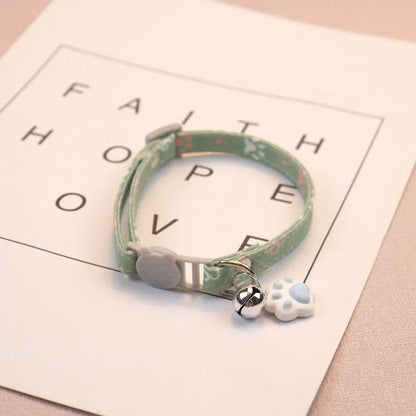 Charming Breakaway Cat Collar with Bell - Adjustable & Safe