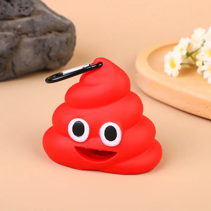 Charming Poop-Shaped Pet Waste Bag Holder