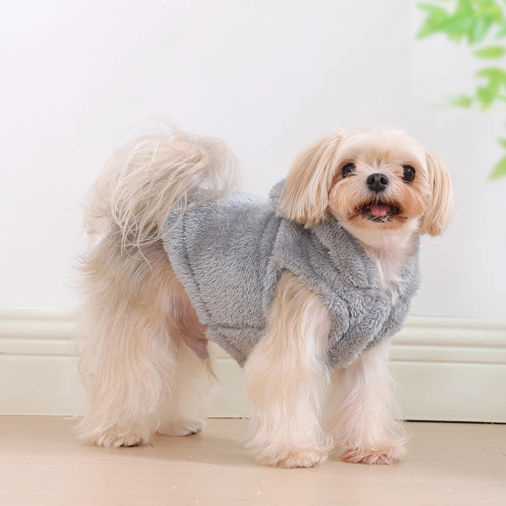 Cozy Fleece Hoodie for Small & Medium Pets - Warm & Cute
