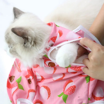 Breathable Anti-Licking Pet Surgery Suit for Cats & Small Dogs