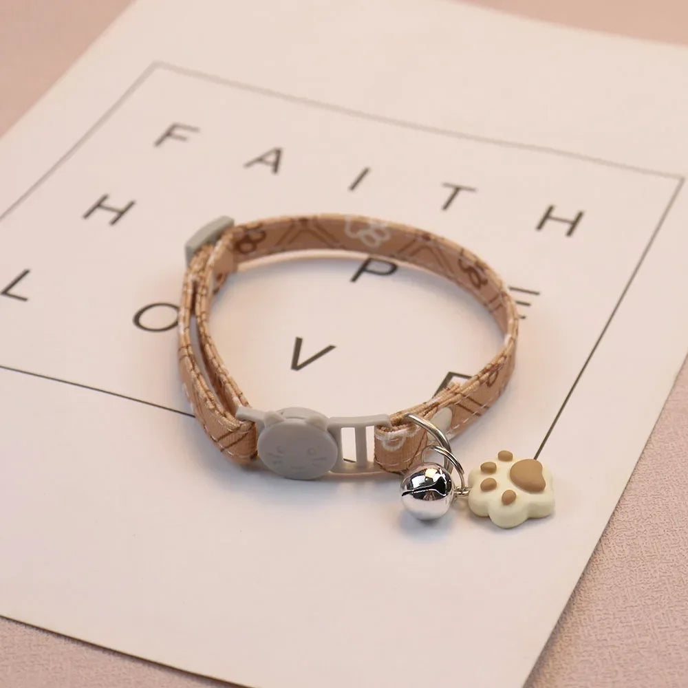 Charming Breakaway Cat Collar with Bell - Adjustable & Safe