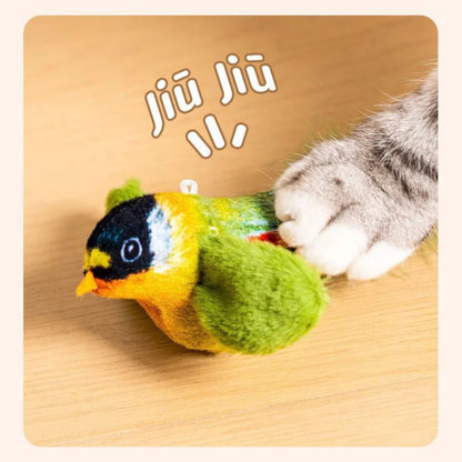 Interactive Cat Bird Toy with Realistic Sounds