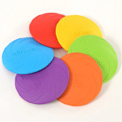 Durable Silicone Dog Flying Disc - Outdoor Fun