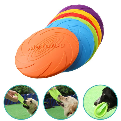 Durable Silicone Dog Flying Disc - Outdoor Fun