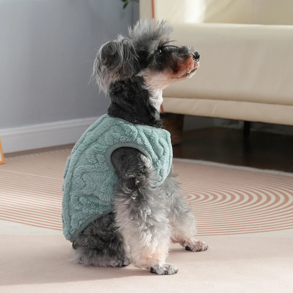 Warm Fleece Pet Sweater for Cats & Small Dogs