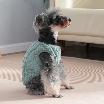 Warm Fleece Pet Sweater for Cats & Small Dogs