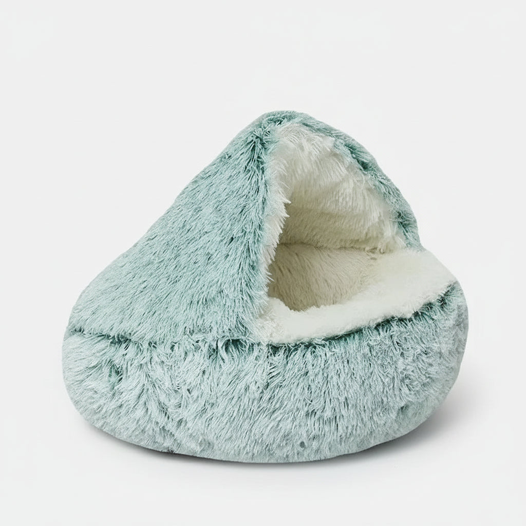 Cozy Plush Pet Bed for Cats and Small Dogs